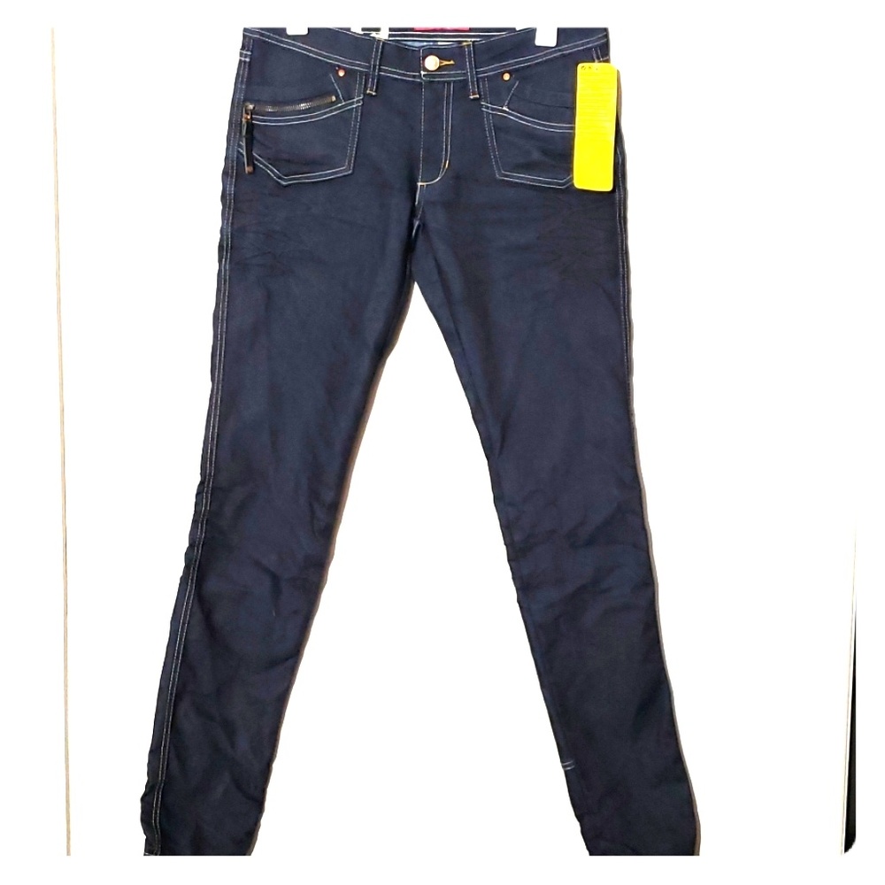 Raw slim denim